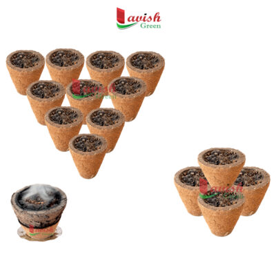 Guggal Dhuna Cow Panchgavya Dhuni Cups, Natural Sambrani Dhoop Cups