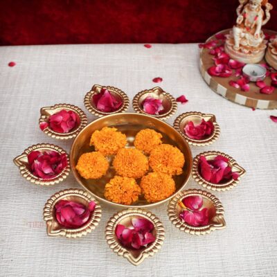 Urli Bowl for Home Handcrafted Bowl for Floating Flowers